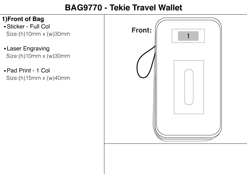 Tekie Travel Wallet view