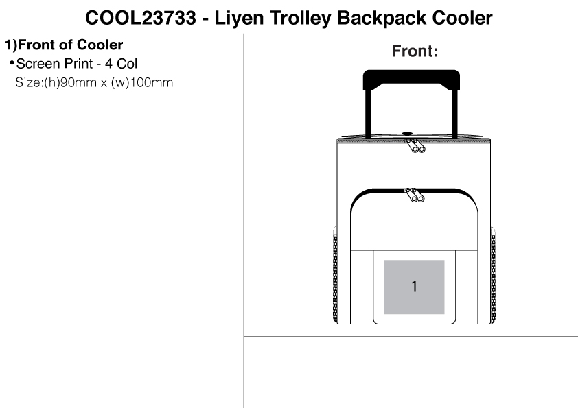 Liyen Trolley Backpack Cooler view