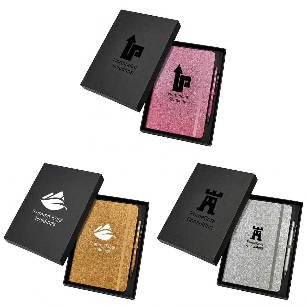 Shimmer Notebook & Pen Gift Set - 5