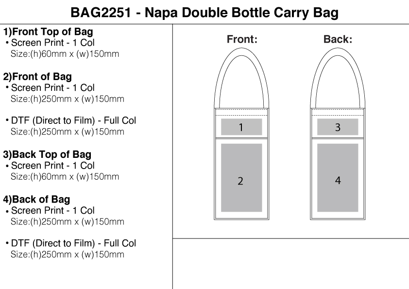 Napa Double Bottle Carry Bag view