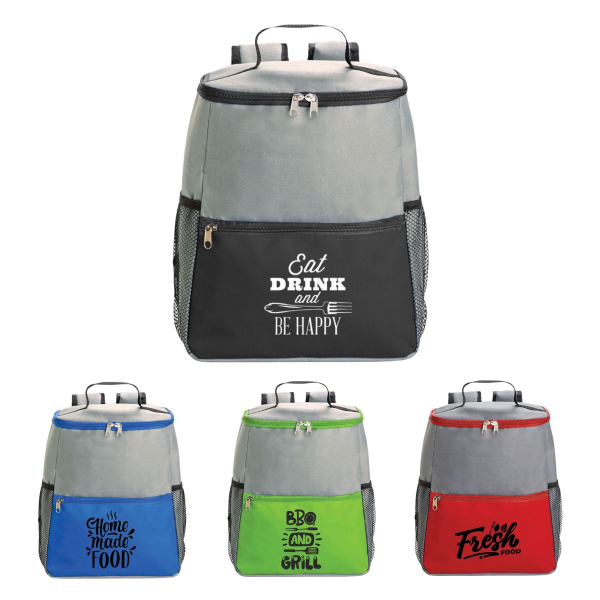 2 Tone Backpack Cooler Bag - 3