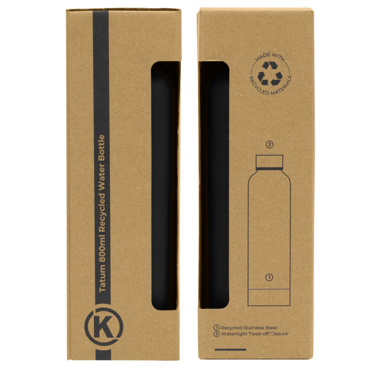 Tatum 800ml Recycled Water Bottle - 12