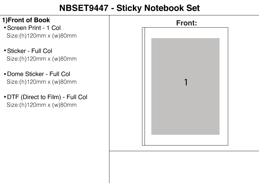 Sticky Notebook Set view