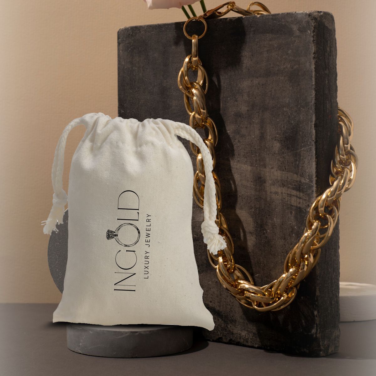 Yuki  Mini Drawstring Bag - 3