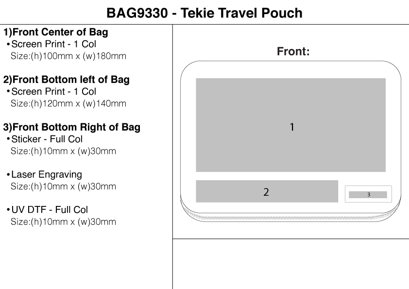 Tekie Travel Pouch view