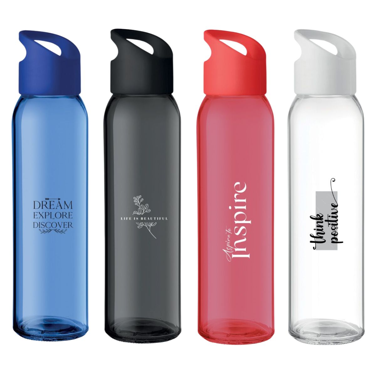 500ml Praga Glass Water Bottle - 3