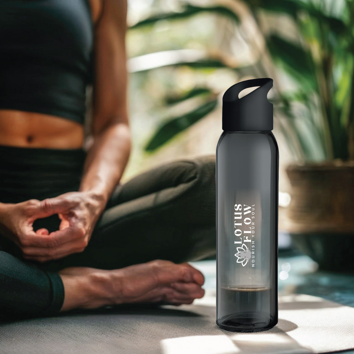 500ml Praga Glass Water Bottle - 5