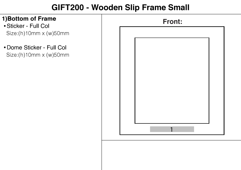 Wooden Slip Frame Small view