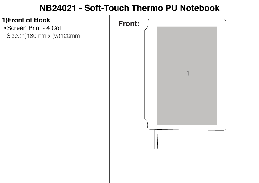 Soft Touch PU Notebook view
