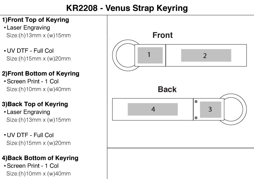 Venus Strap Keyring view