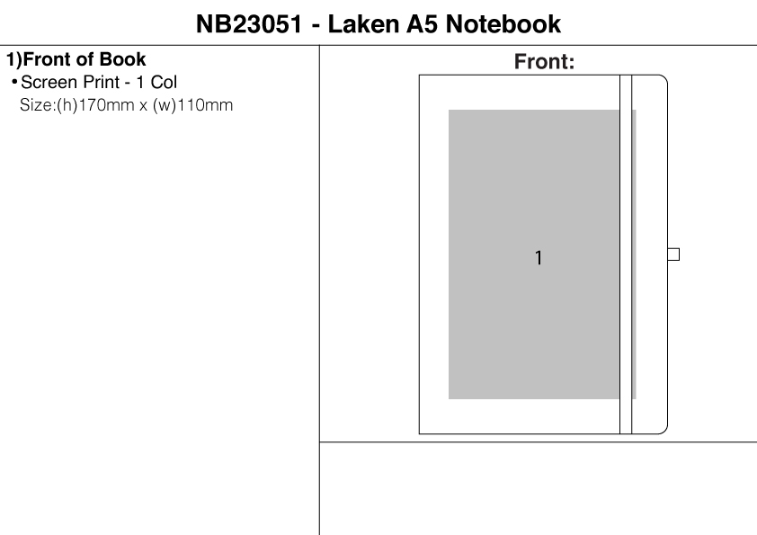 Laken A5 Notebook view