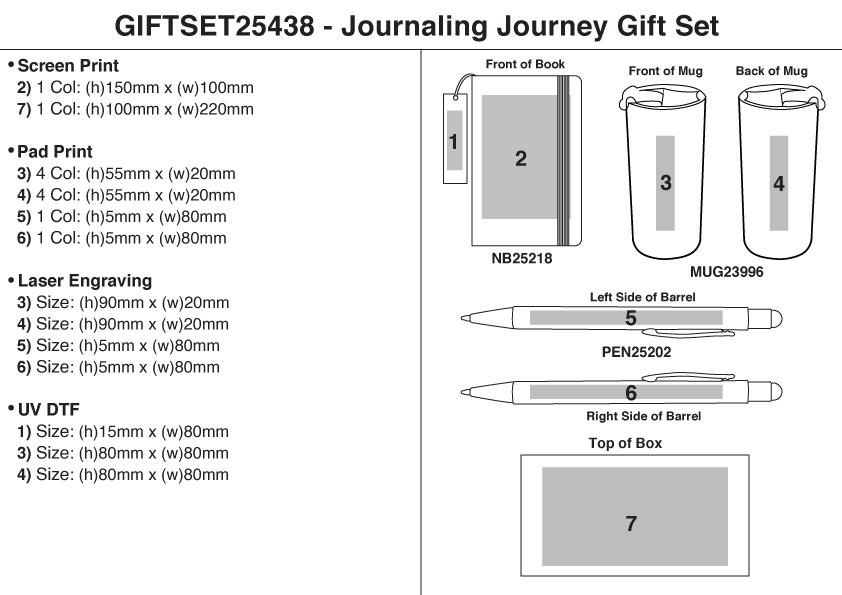Journaling Journey Gift Set view