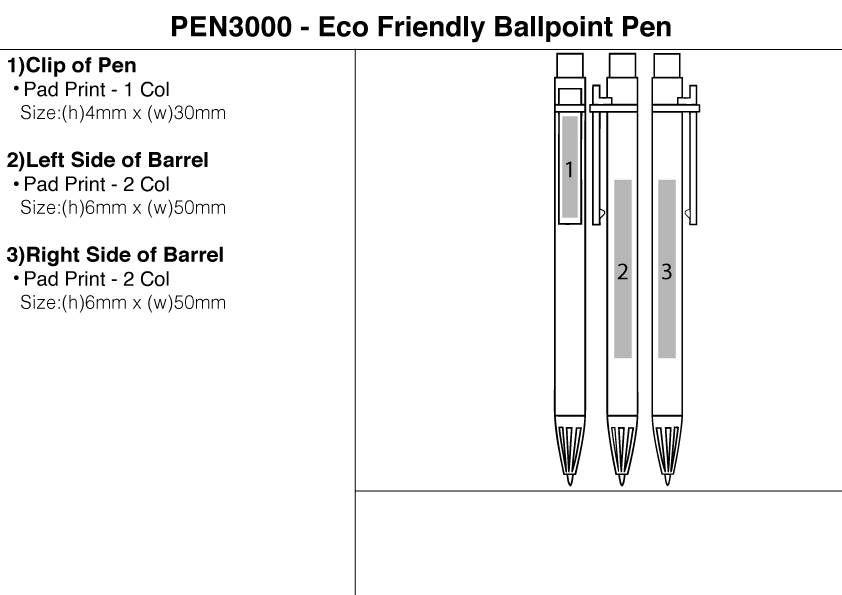 Eco friendly Ballpoint Pen view