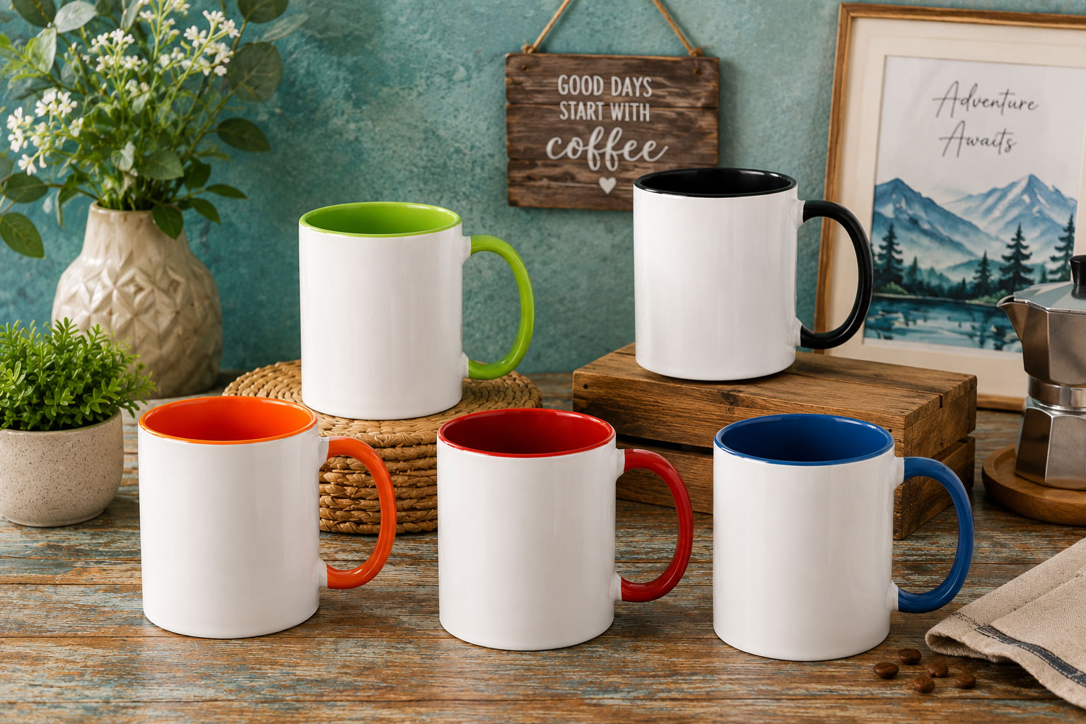 300ml Two Tone Sub Mug - 1