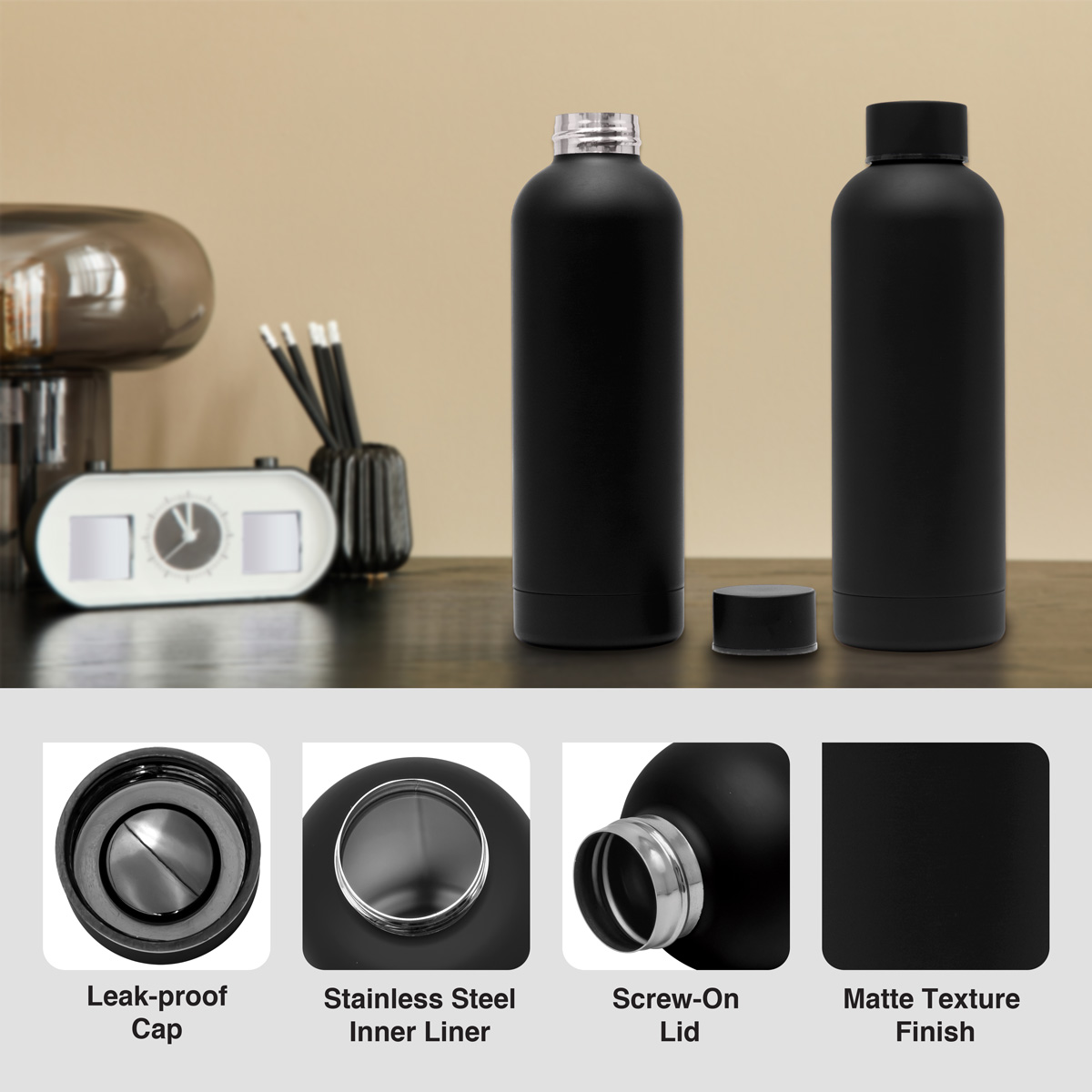 Tatum 800ml Recycled Water Bottle - 11