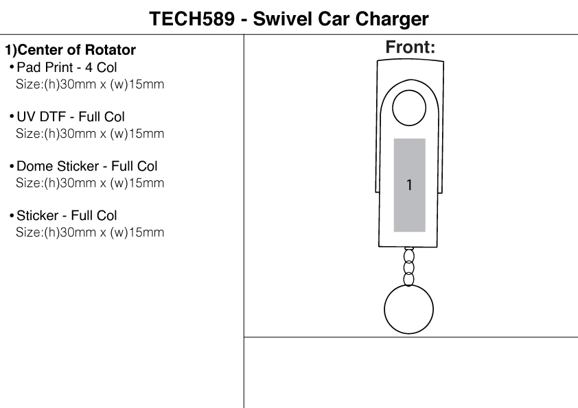 Swivel Car Charger view