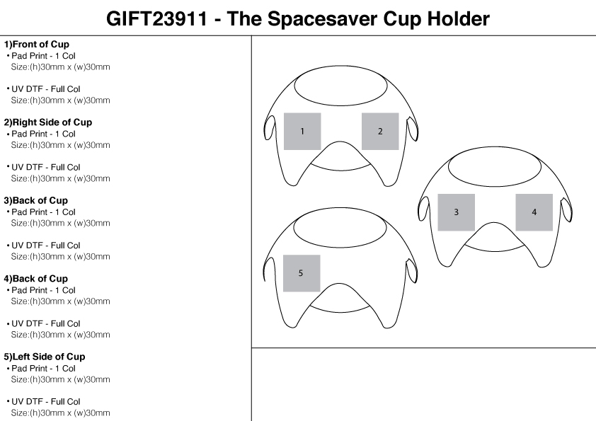 The Spacesaver Cup Holder view