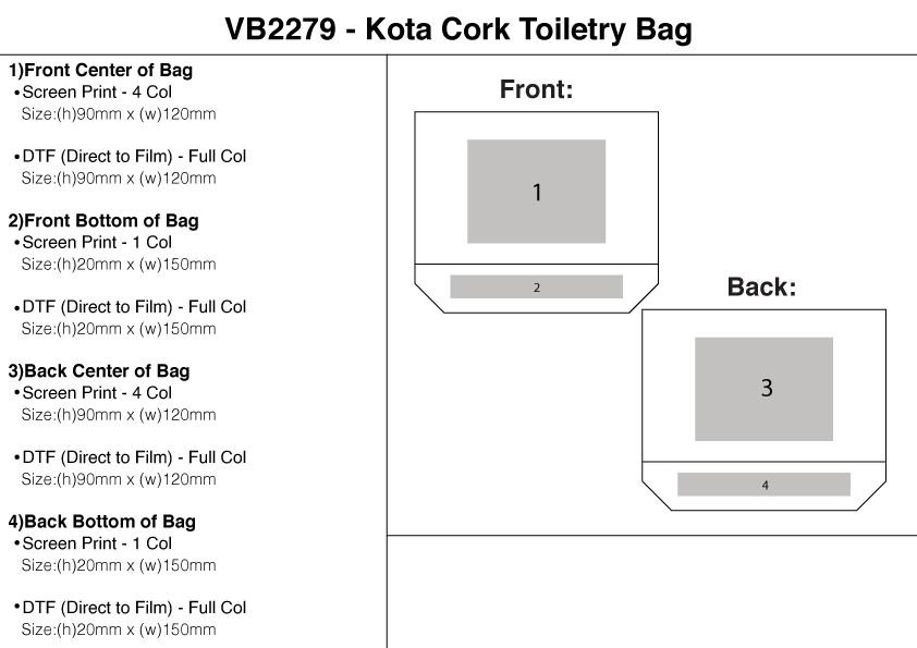 Kota Cork Toiletry Bag view
