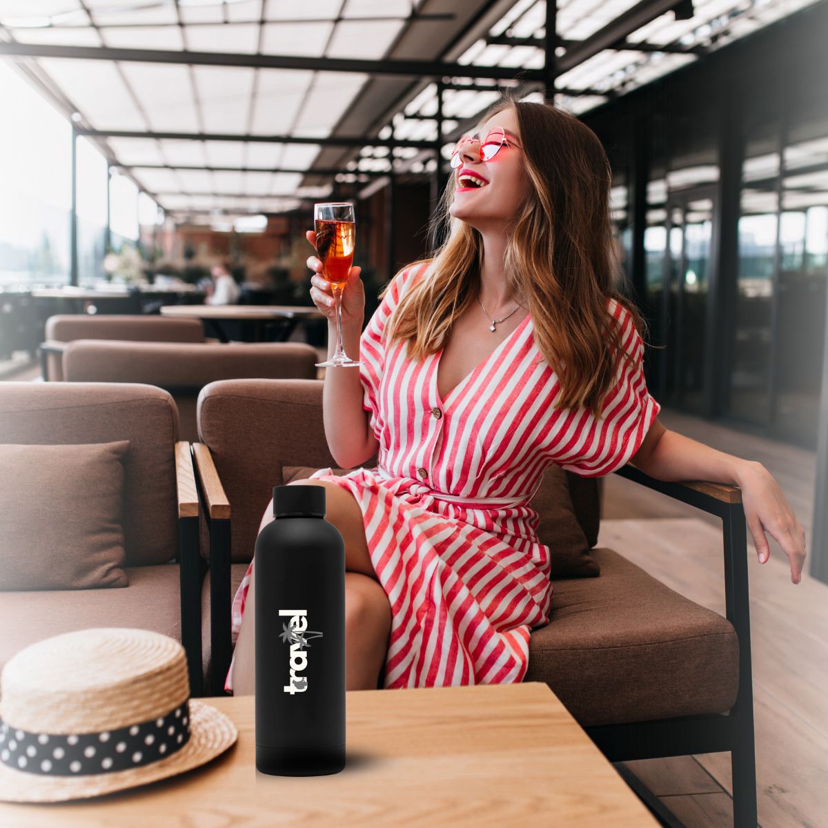 Tatum 800ml Recycled Water Bottle - 5