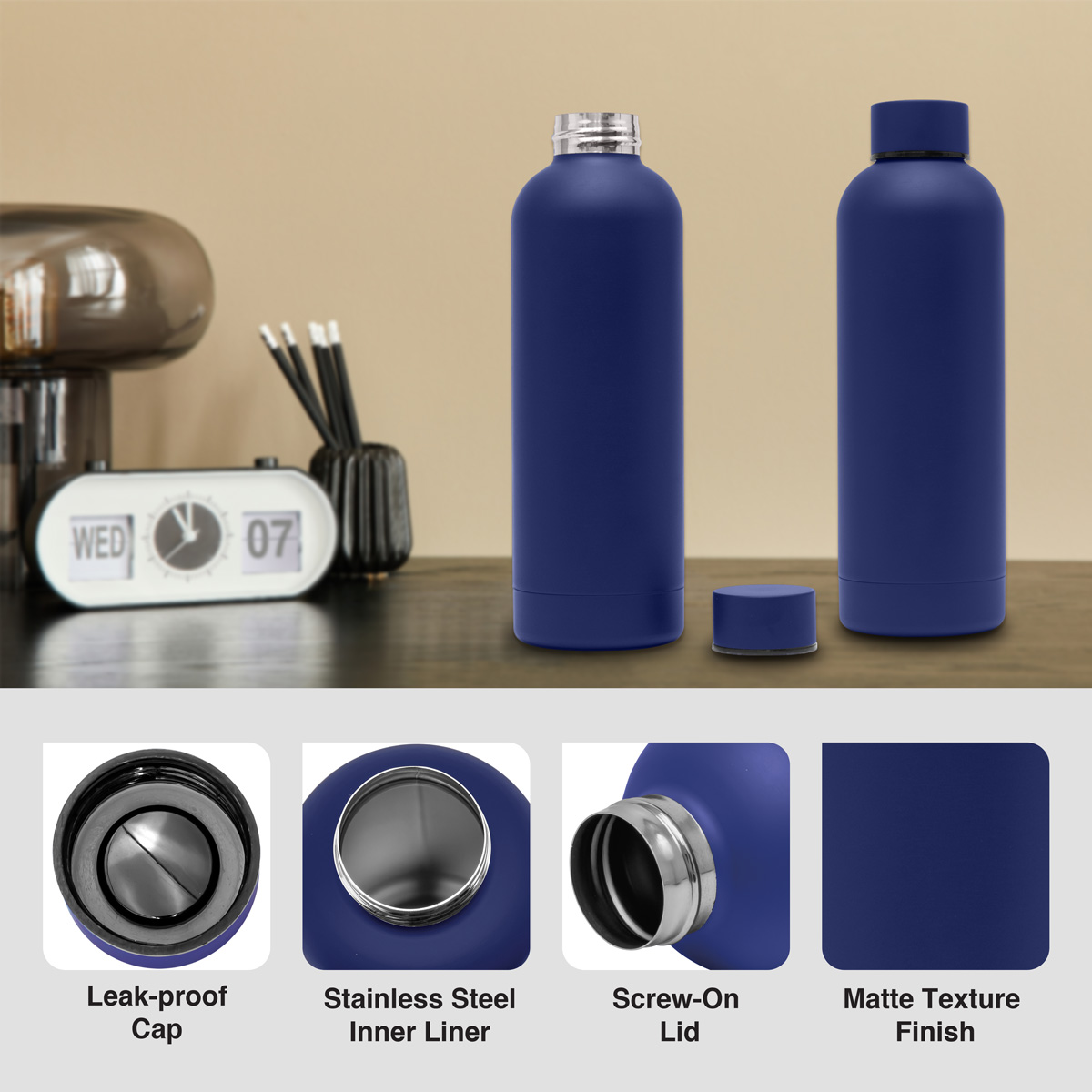 Tatum 800ml Recycled Water Bottle - 19