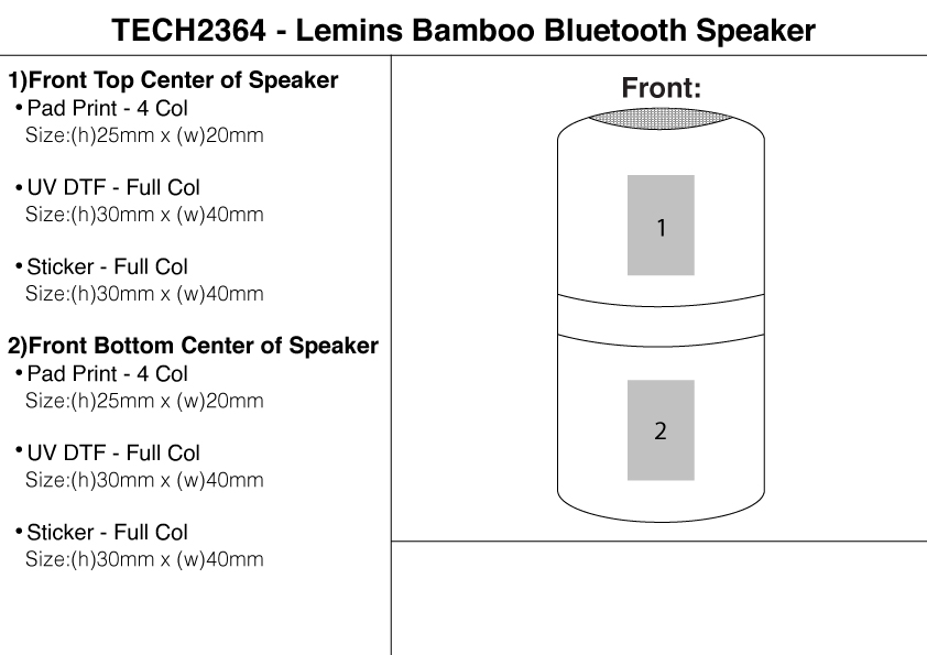 Lemins Bamboo Bluetooth Speaker view