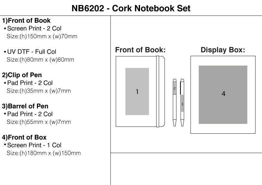 Cork Notebook Set view
