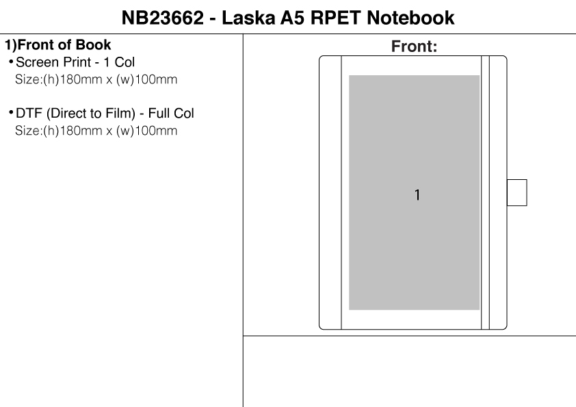 Laska A5 RPET Notebook view