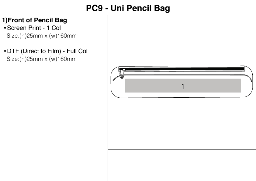 Uni Pencil Bag view