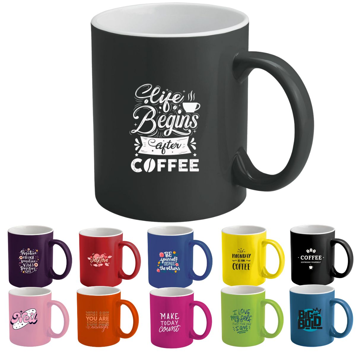300ml 2 Tone Ceramic Mug - 2