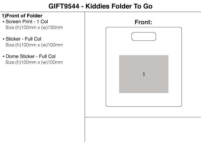 Kiddies Folder To Go view
