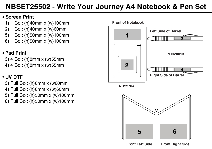 Lines & Legend Notebook & Pen Set view