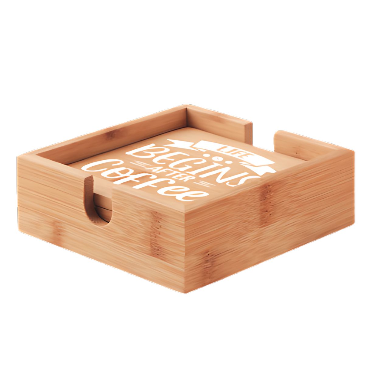 Bamboo Coaster Set - 5