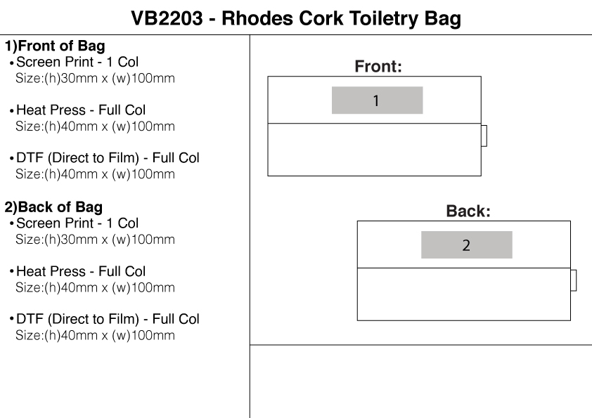 Rhodes Cork Toiletry Bag view