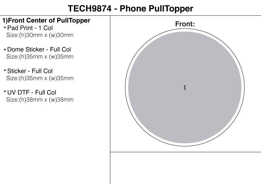 Phone PullTopper view