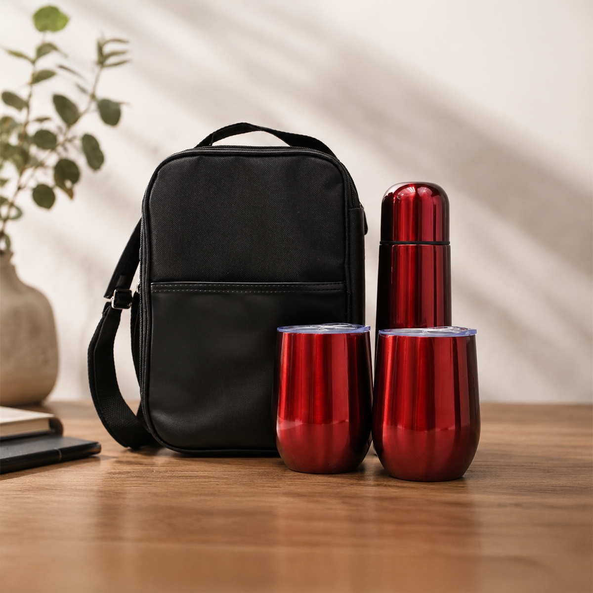 Prestige Stainless Flask & Mug Set - 3