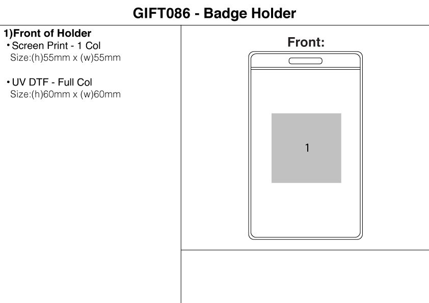 Badge Holder view