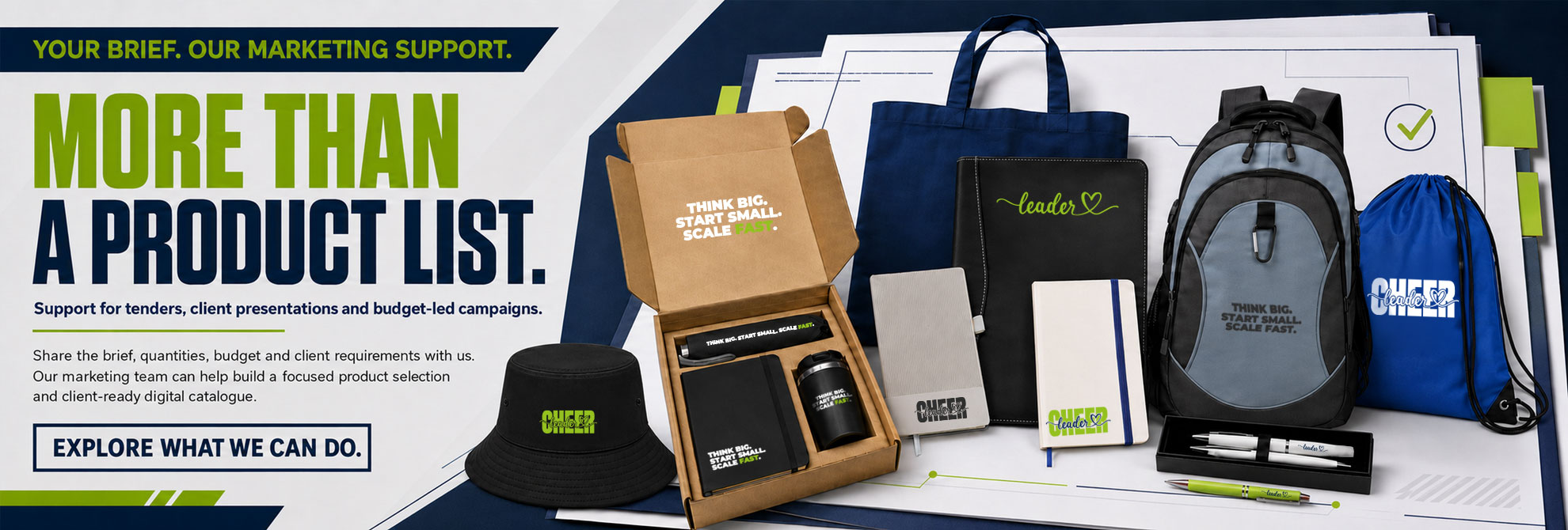 Your Brief. Our Marketing Support